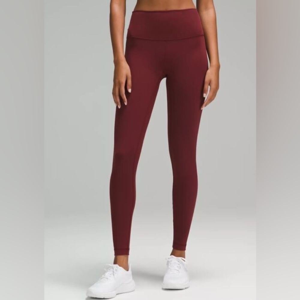 Lululemon Wunder Train 23” Maroon Sz 6